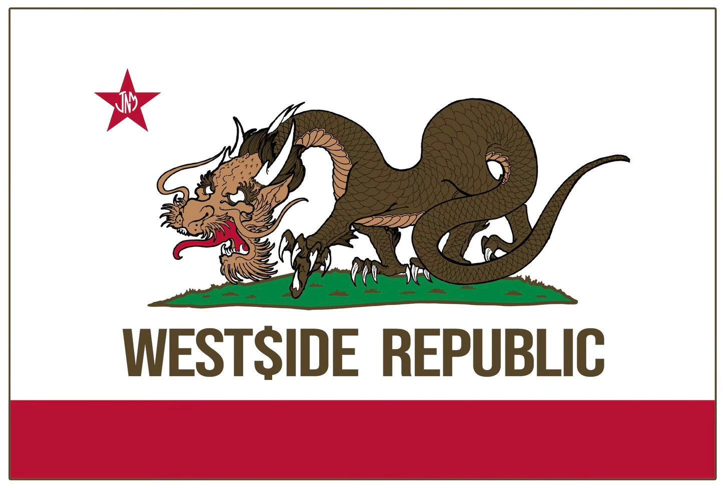 W$R Flag over heart